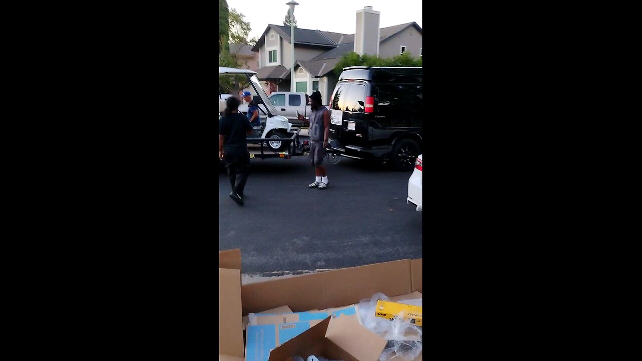 when the golf cart arrived