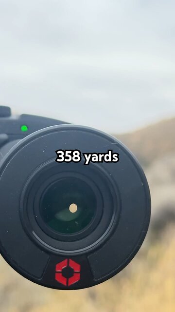 Testing the KITE APC 12x42 Binoculars at 358 yards — one handed.