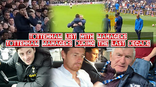 Tottenham list with managers. Tottenham managers during the last decade