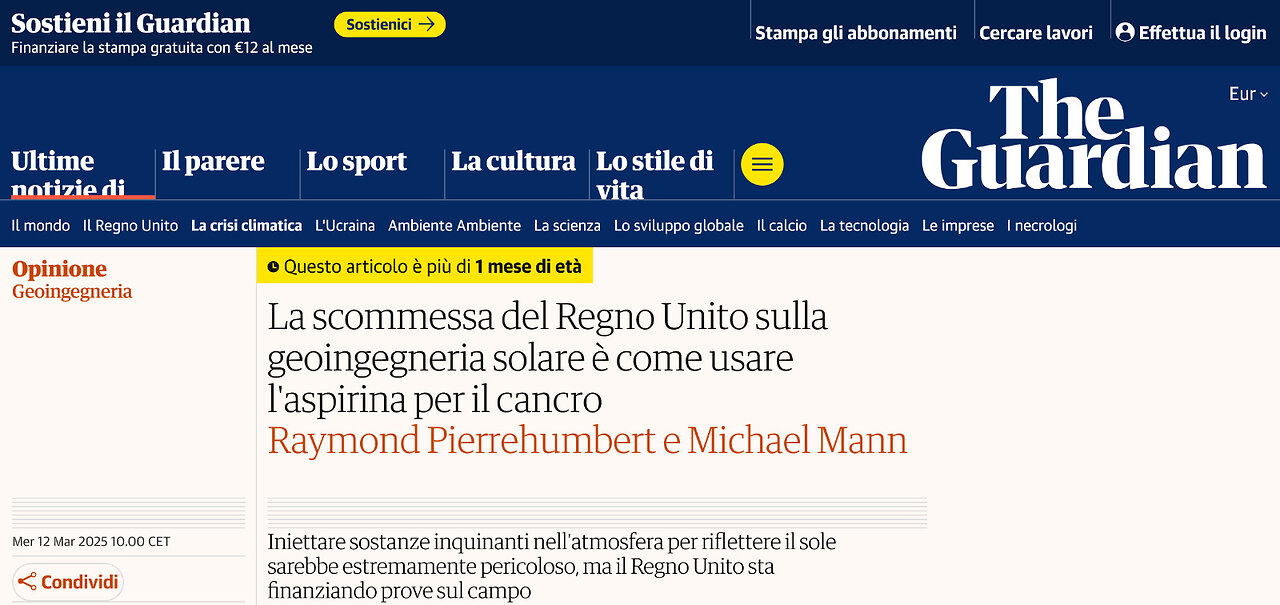 Geoingegneria Regno Unito