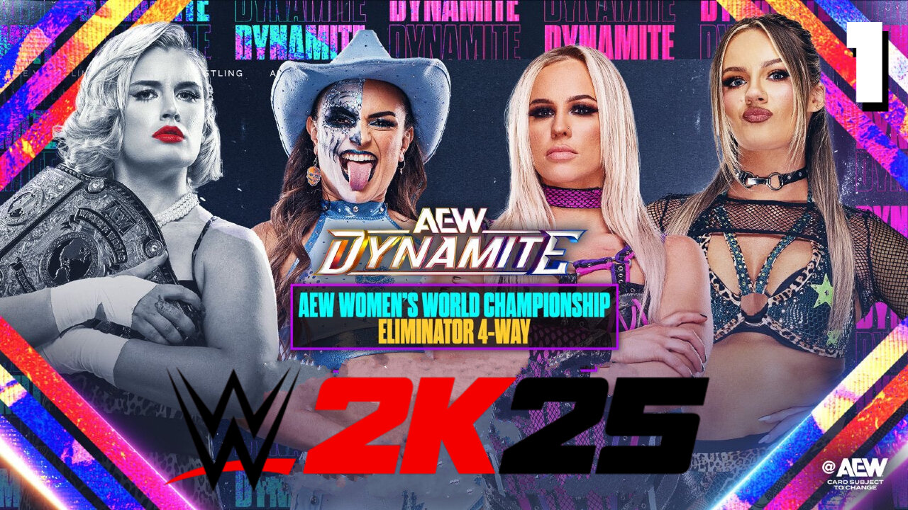WWE 2K25 AEW Dynamite May 7th 2025 - Match 1: Storm HANGS TOUGH!