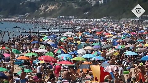 5yrs ago Covid Summertime LIE Covid19 Graphs + Footage Bournemouth Beach UK 75+ Days 20+ Million