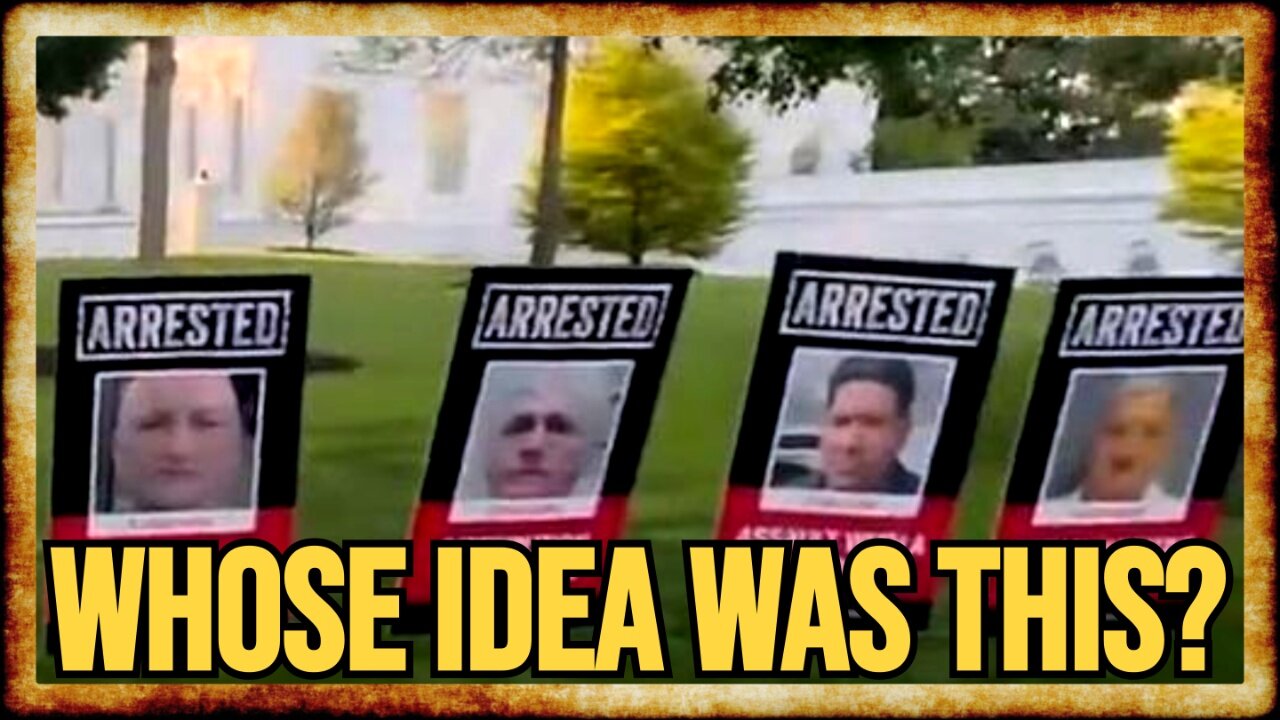 White House Lawn LINED With MUGSHOTS of Alleged Criminal Aliens