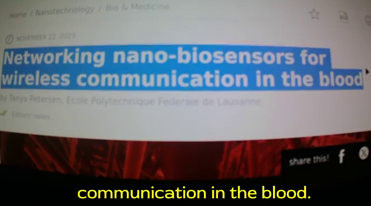 Networking Nano-Biosensors for Wireless Communication in the Blood