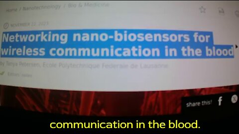 Networking Nano-Biosensors for Wireless Communication in the Blood