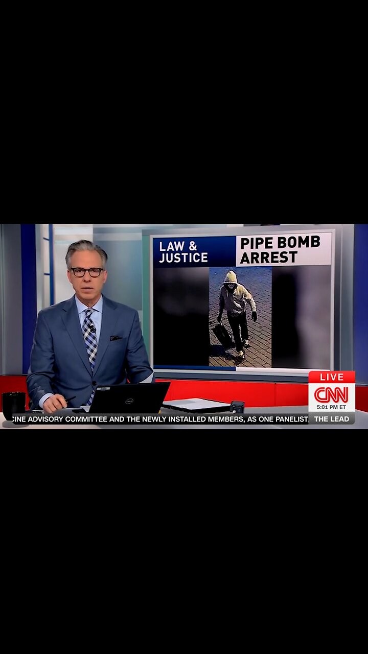 Jake Tapper Claims Pipe Bomb Suspect Is A "White" Male...