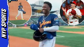 Mets prospect Jesus Baez finds out he's been traded while on second base