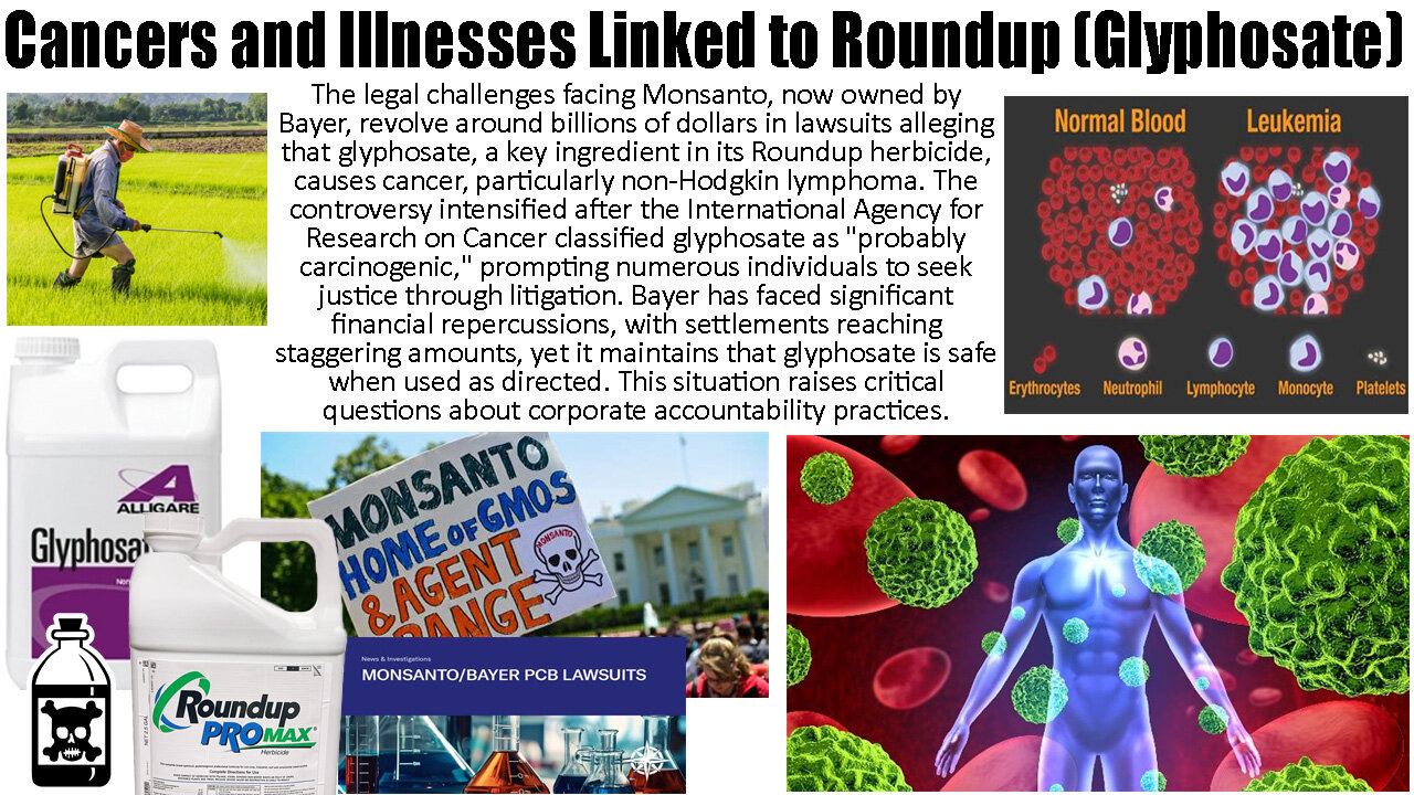 Cancers and Illnesses Linked to Roundup (Glyphosate)
