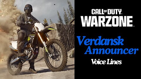 Call of Duty Warzone UK Team Leader Verdansk Announcer Voice Lines