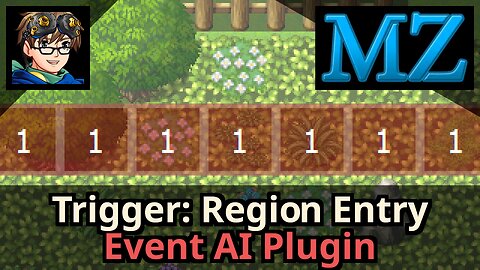 How to Trigger Events when a Region is Entered! Event AI Plugin for RPG Maker MZ - MZ 101 Lesson 5