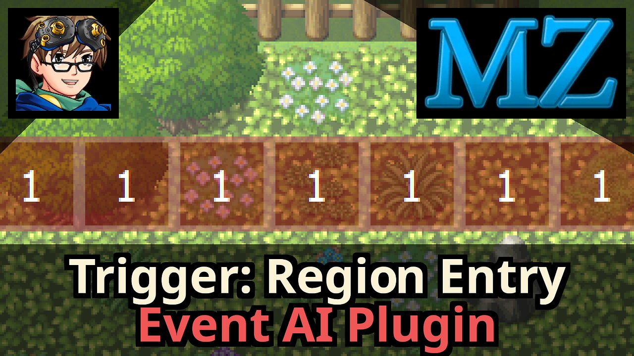 How to Trigger Events when a Region is Entered! Event AI Plugin for RPG Maker MZ - MZ 101 Lesson 5