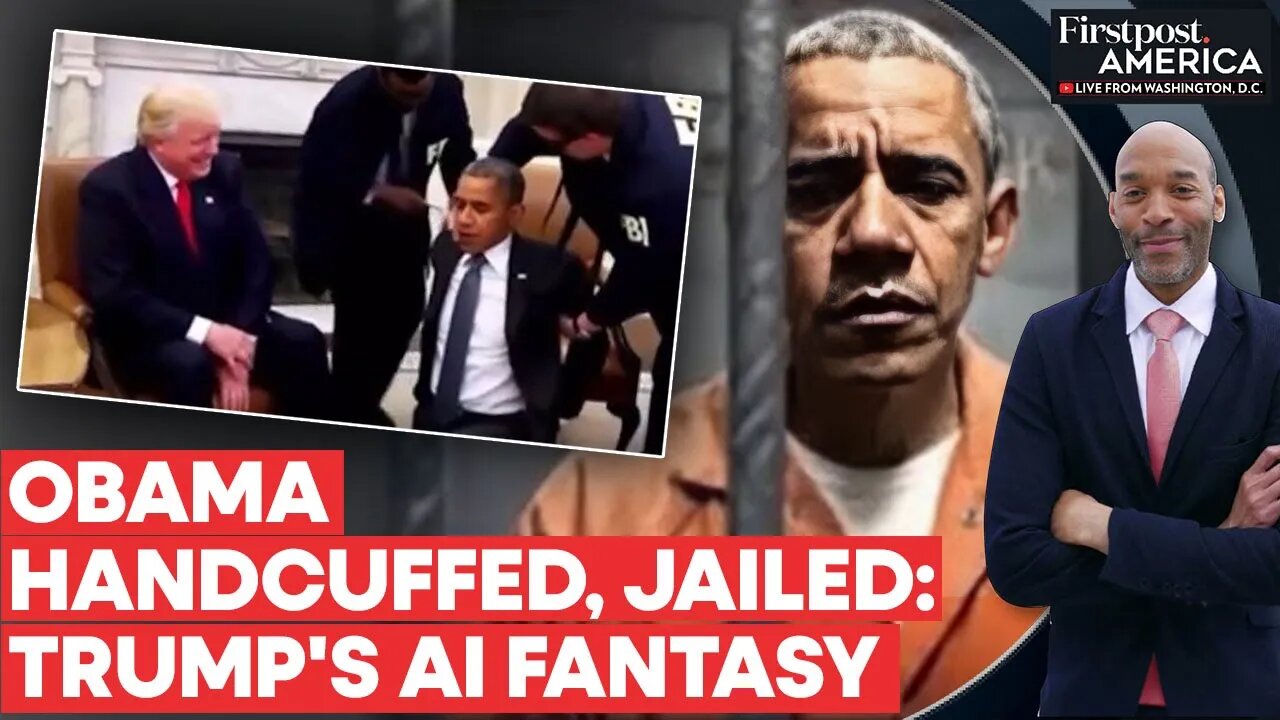 Trump Shares Deepfake Video of Obama’s Arrest, Internet Shocked | Firstpost America |N18G