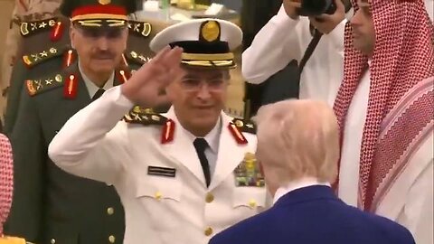 Election Wizard - #WATCH： #Saudi officials salute President Donald J. #Trump at the Royal