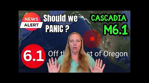 LARGE EARTHQUAKE JUST HAPPENED ! Off the coast of Oregon near the Cascadia Fault that scary Monster