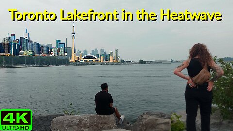 【4K】Toronto Waterfront Walk in a Heatwave Canada 🇨🇦