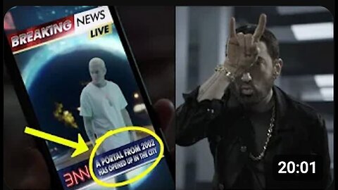 "Eminem Reappears Through Portal in New Houdini Music Video"