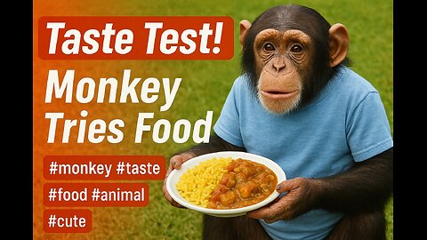 "Monkey Chef 🍽️ | Blue T-Shirt Wale Bandar Ne Banaya Royal Khana! 😂🐒"