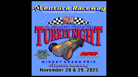 USAC Non-Wing Sprints Turkey Night Grand Prix At Ventura Raceway (11/28/2025)