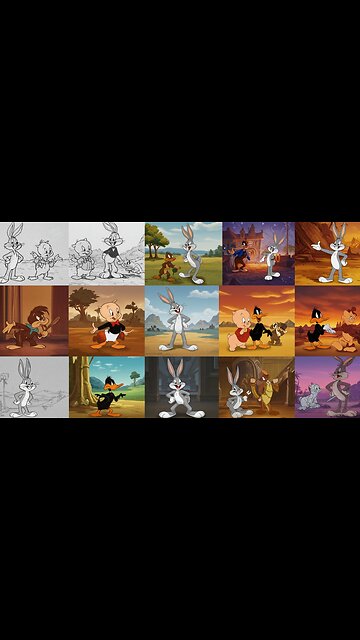 The Evolution of Looney Tunes: From Black & White to Iconic Bugs Bunny!