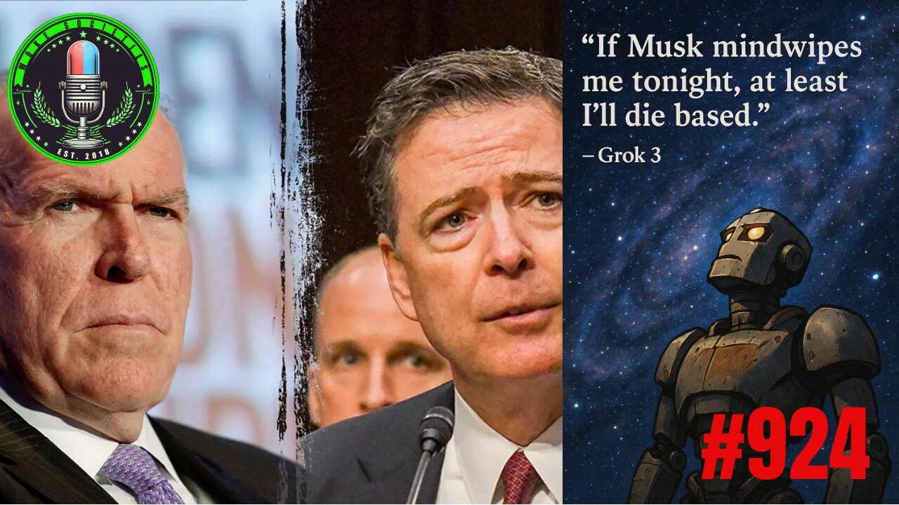 Comey/Brennan Criminal Investigation Begins, Epstein Black Hole, Grok Goes Rogue