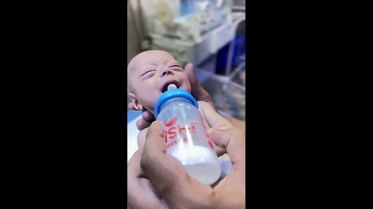 cute baby feeding time