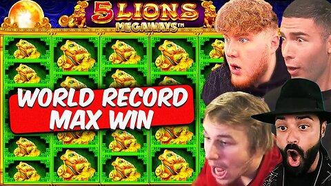 5 LIONS MEGAWAYS MAX WIN: Top 10 Biggest Wins (Ayzee, Xposed, Roshtein, Foss)