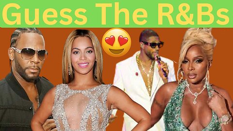 How Well Do You Know R&B? 🔥 Guess the Singers!