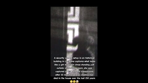 Ghost girl captured by security camera