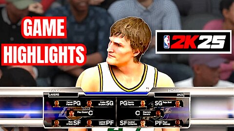 LAKERS vs JAZZ | NBA 2K25 | GAME HIGHLIGHTS