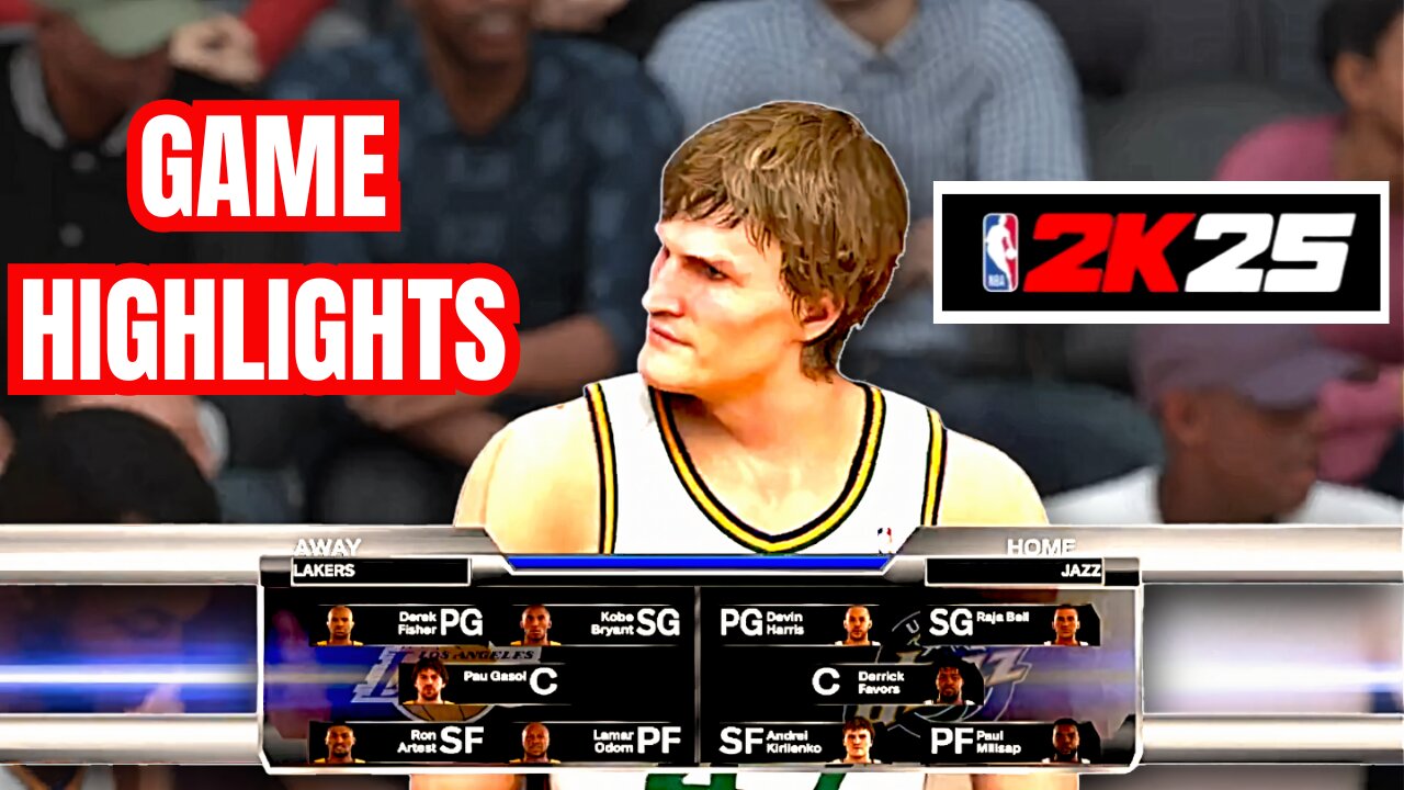 LAKERS vs JAZZ | NBA 2K25 | GAME HIGHLIGHTS