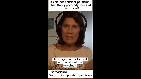 Elsa Widding - As an independent person, I had the opportunity to stand up for myself