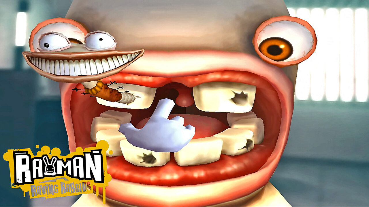Rabbid's Dont Make For Good Dentists! Rayman Raving Rabbids Part 2