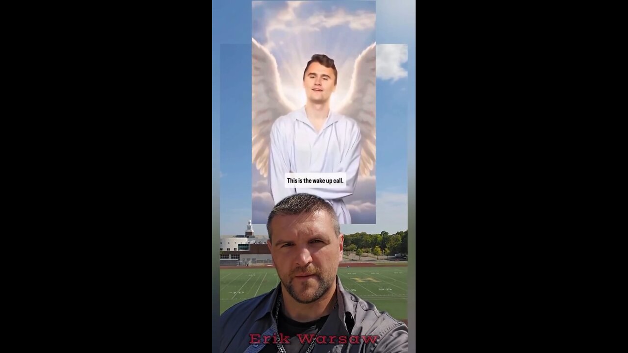Illuminati Israel uses Charlie Kirk's AI image to promote Israel AI propaganda video hard.
