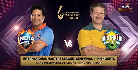 India VS Australia | Full Highlights | International Masters League |