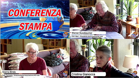 Conferenza Stampa - Serata informativa Associazione NO VAX