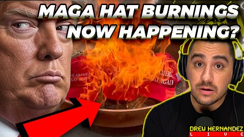 MAGA HAT BURNINGS AS CALLS FOR EPSTEIN TRUTH NOT GOING AWAY?
