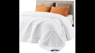 Bedsure Quilted Comforters Duvet Insert Comforter with 8 Tabs