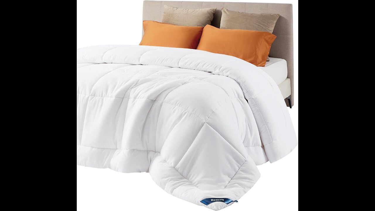 Bedsure Quilted Comforters Duvet Insert Comforter with 8 Tabs