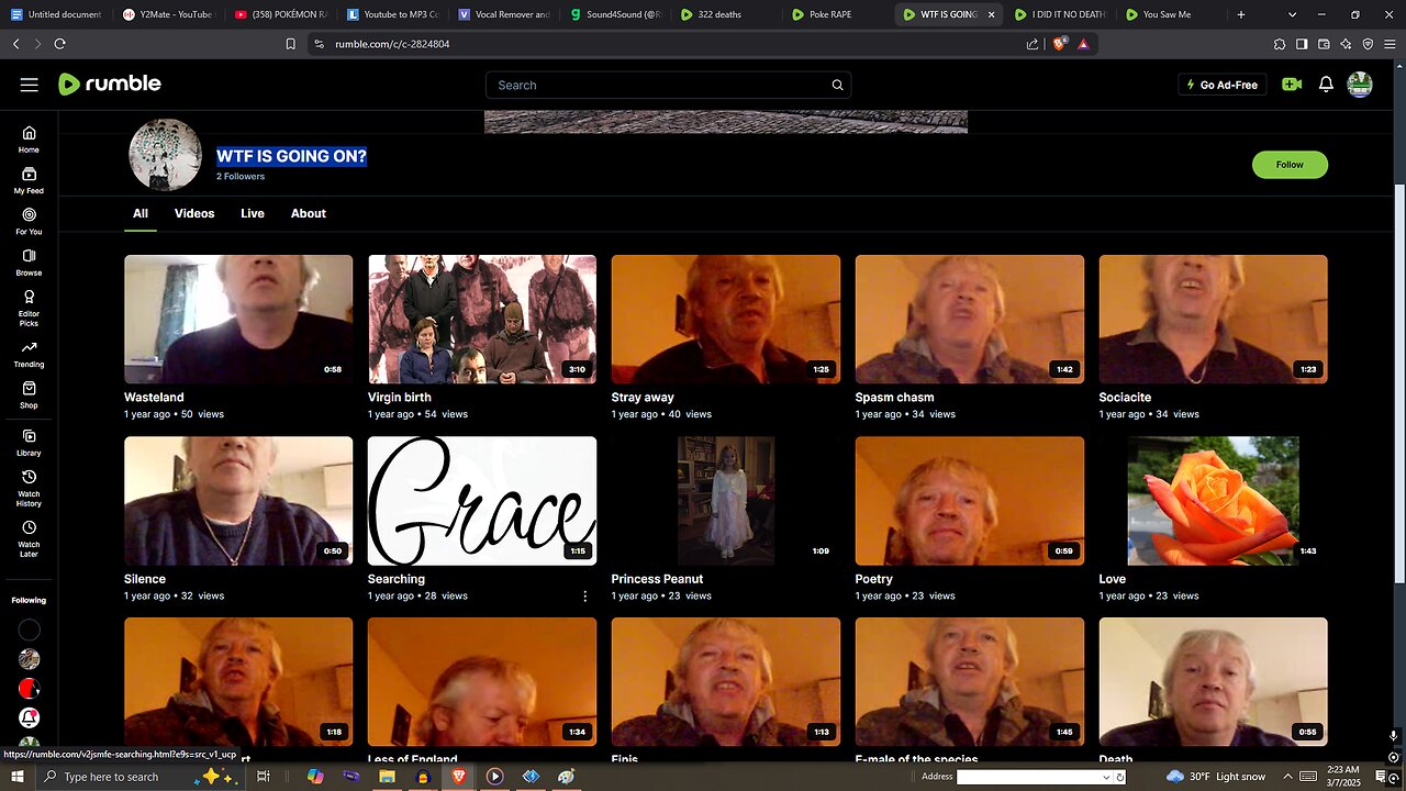 Get on aboot leadin ears.