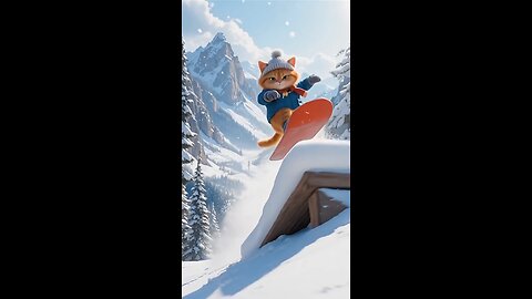 This Ai Orange Cat 😺 will not leave the Rabbit 🐰 alone #cat #aicat #catvideos #catshorts