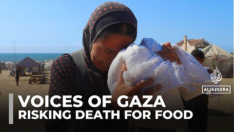 Palestinian mother in Gaza risks her life in search for food to feed her hungry children
