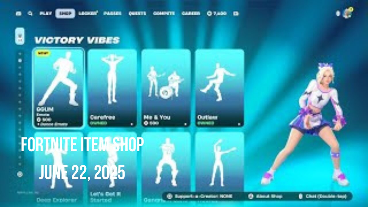 Fortnite Item Shop|June 22, 2025(*New* GGUM Emote)