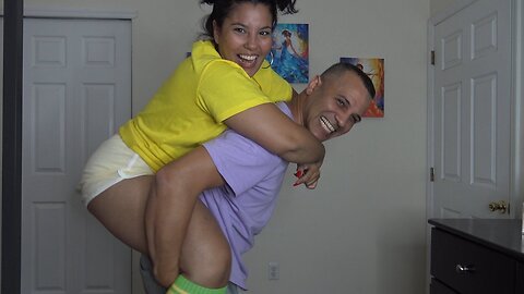 ROCK PAPER SCISSORS CHALLENGE WINNER GETS A PIGGYBACK RIDE 2