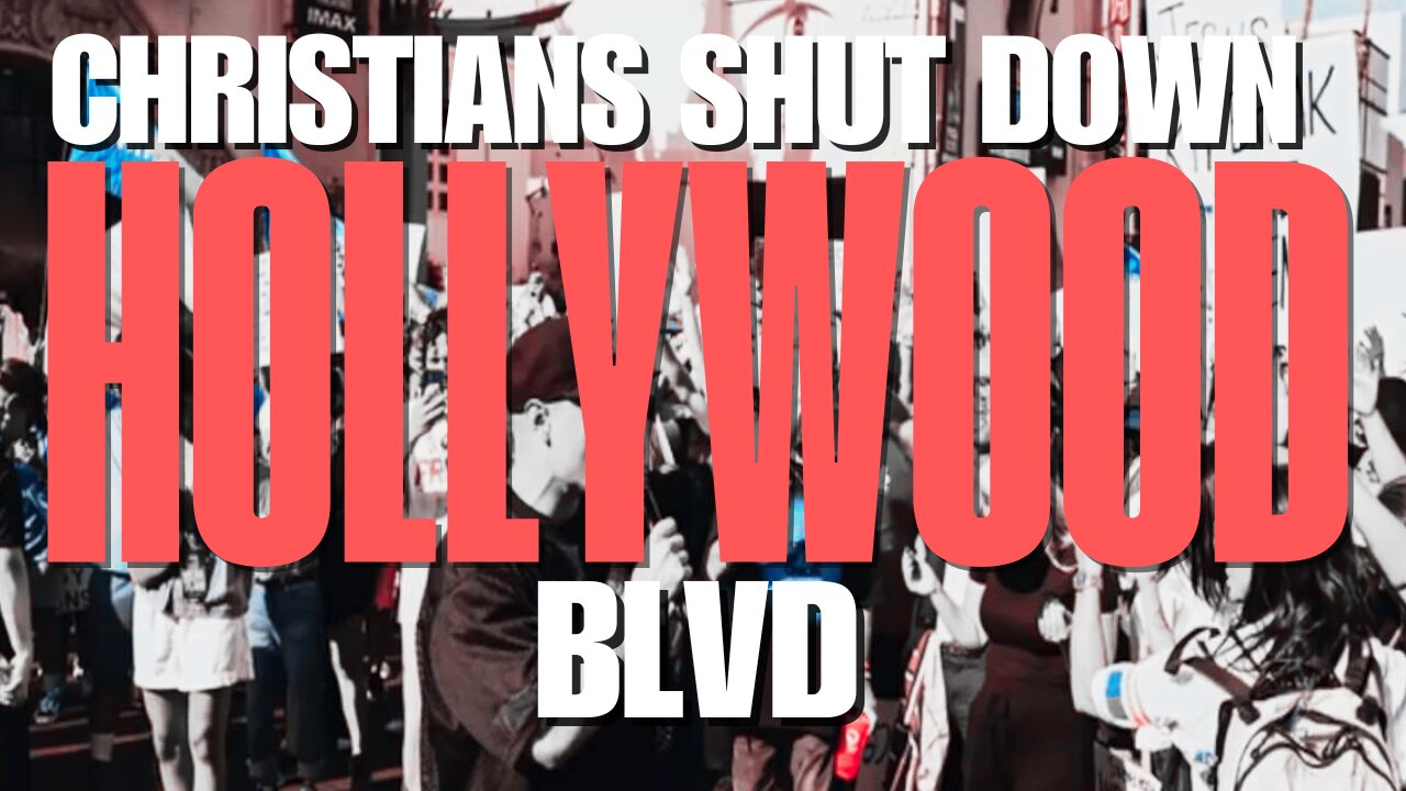 Despite Antifa Attacks Christians Shutdown Hollywood Blvd 06/03/2025