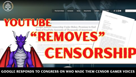 YouTube Promises to Congress to remove censorship