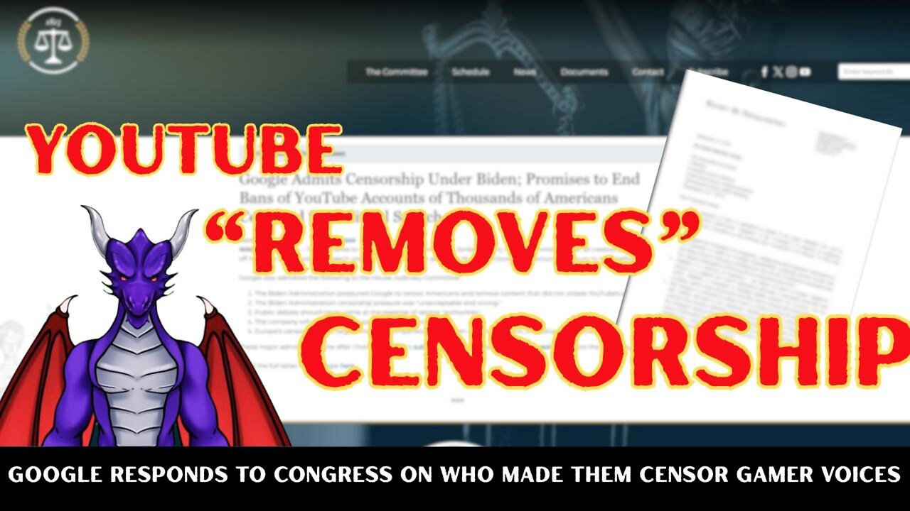 YouTube Promises to Congress to remove censorship