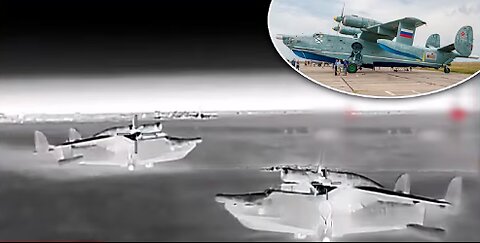 Operational video_ Ukraine crushed Russian Be-12 _Chaika_ amphibious plane in Crimea for first time