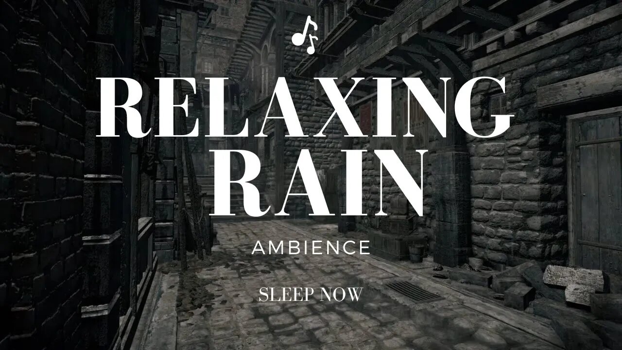 Relaxing Rain Ambience Stonecutter's Court