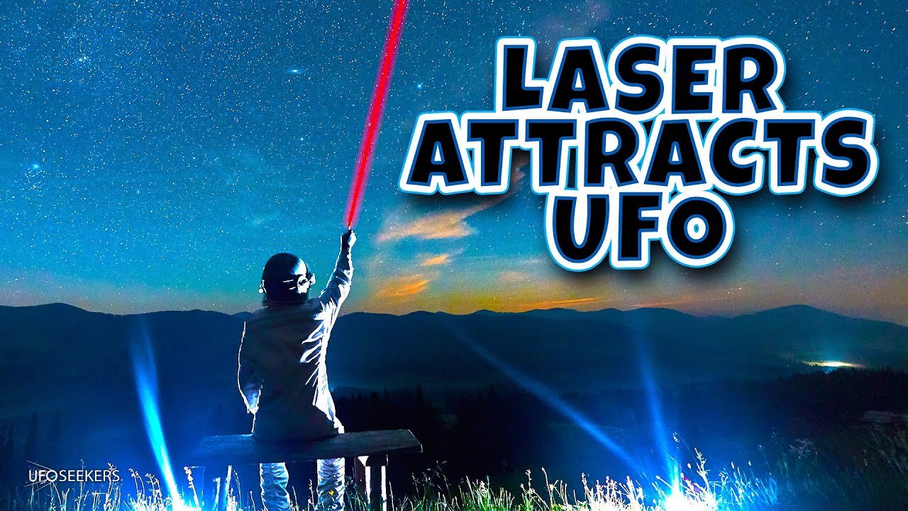 Laser Attracts UFO in the Night Sky Tonight!