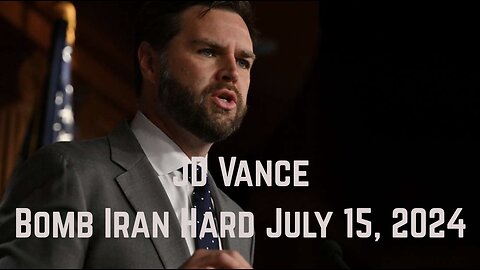 JD Vance: “Bomb Iran Hard” July 15, 2024 RNC by Nick Fuentes